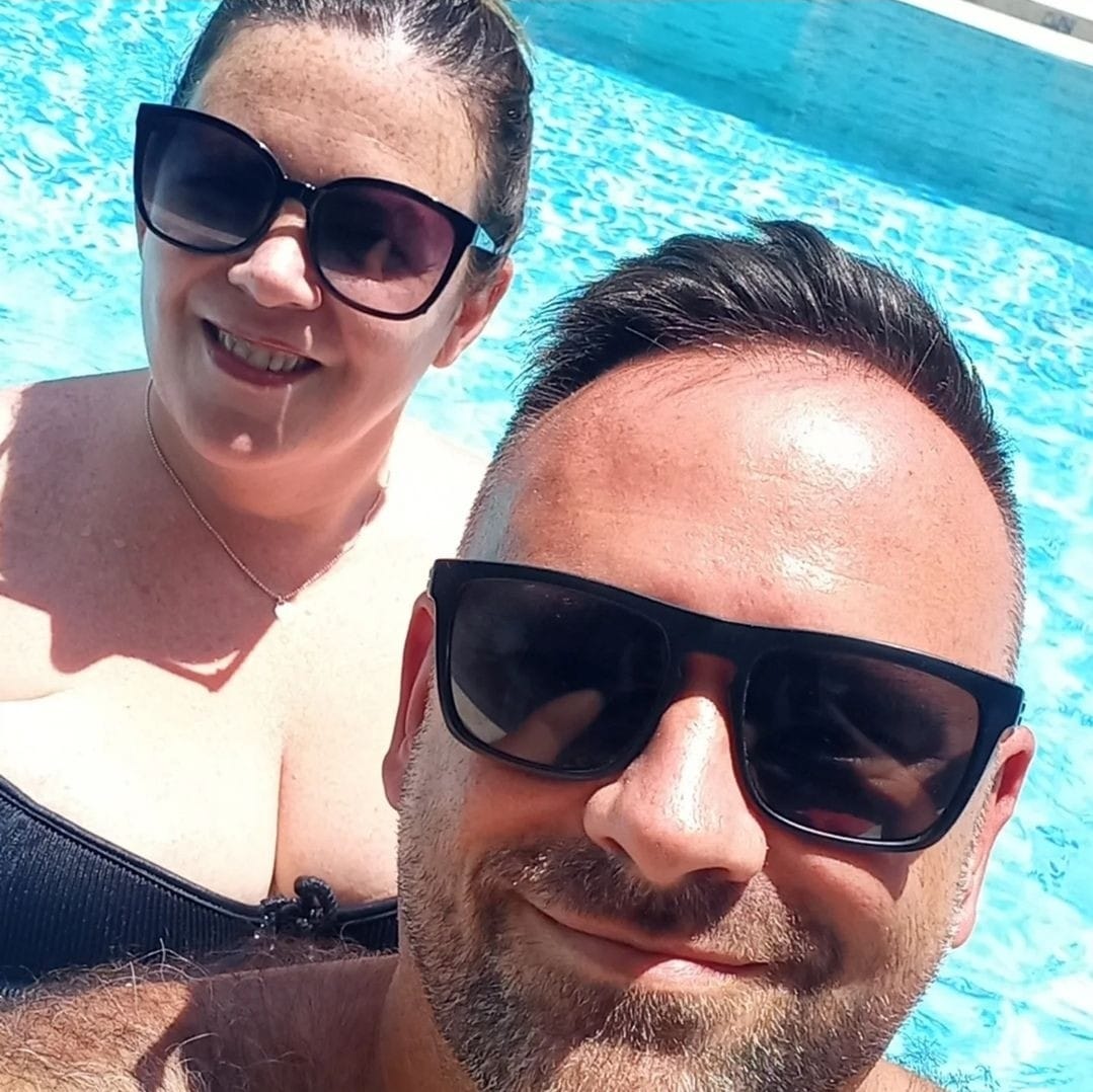 Paul Rose at home in his pool