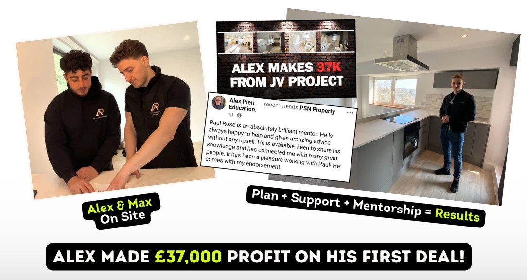 VIP members Alex and Max on site, and the deal that made them £37,000
